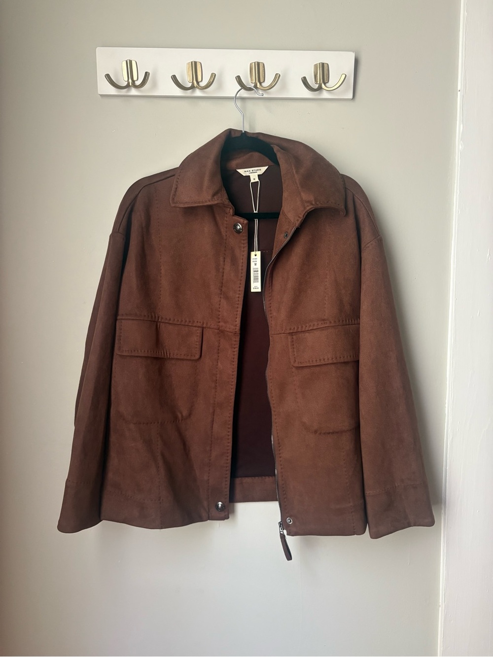 Women’s Brown Suede Jacket - Classic Workwear Style